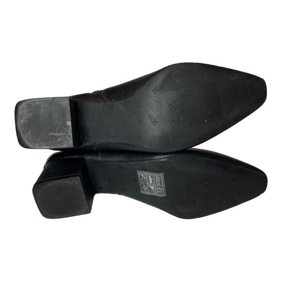Nic + Zoe Black Chelsea Ankle Stacked Block Heeled Booties 7 - Picture 7 of 9